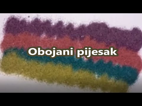 Video: Kako Obojiti Pijesak