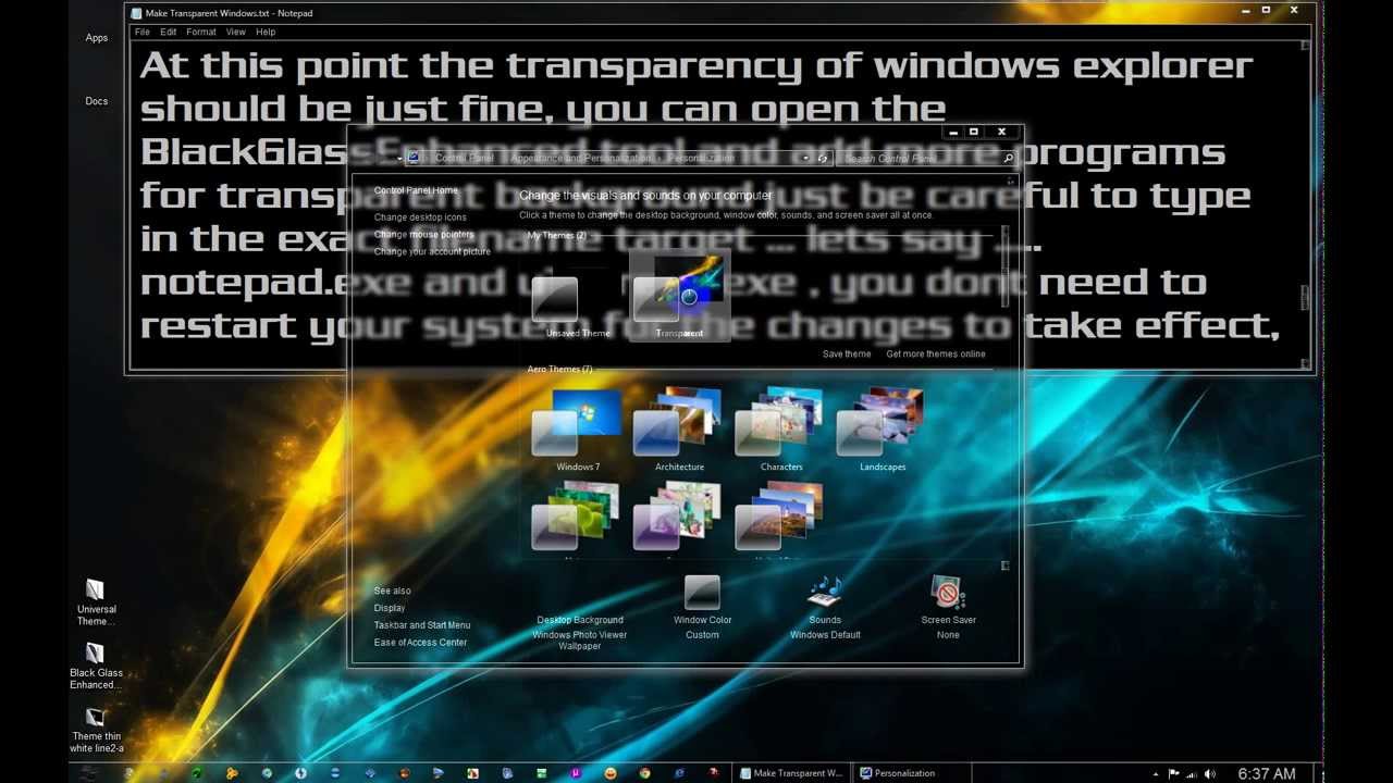 Background Programs Windows Vista