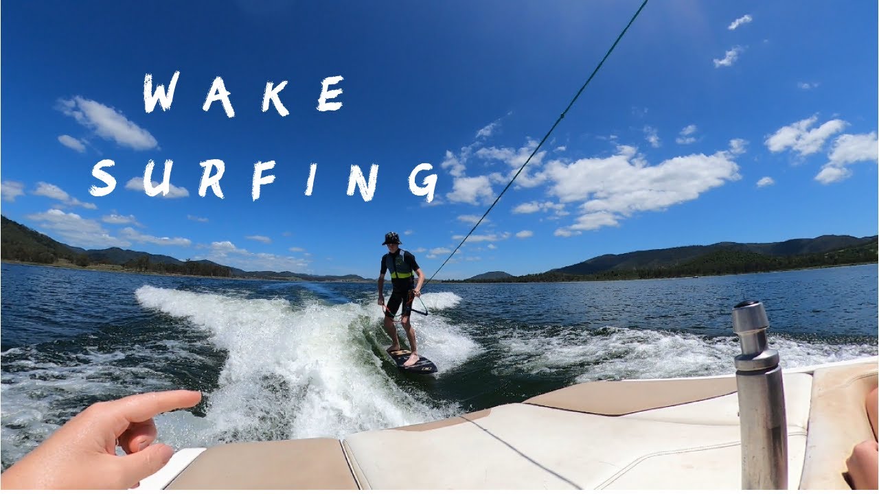 Wake Surfing at Somerset Dam