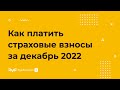 Как в 2023 году уплачивать страховые взносы за декабрь 2022 года