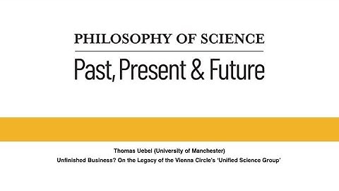 Thomas Uebel(U Manchester).Unfinished Business?On Legacy of ViennaCircle’s ‘UnifiedScienceGroup’