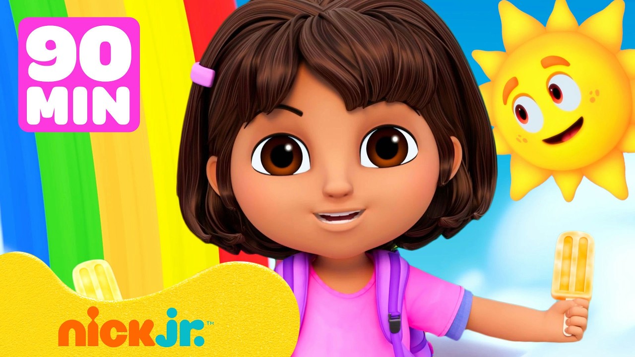 Dora se divertindo no sol por 90 minutos! ☀️| Nick Jr. em Português
