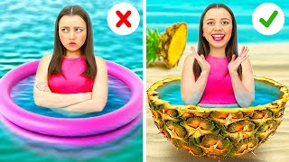 COOL PARENTING HACKS FOR HILARIOUS SUMMER FAMILY FUN || Helpful DIY Ideas And Tips By 123 GO Genius!