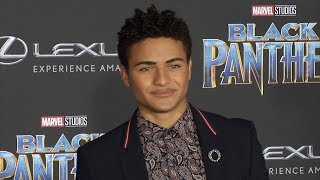Nathaniel J. Potvin Black Panther World Premiere Purple Carpet