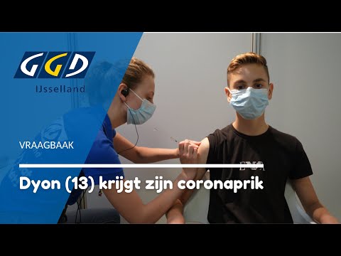 Dyon (13) krijgt zijn coronaprik | Vraagbaak | GGD IJsselland