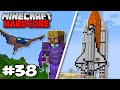 I built a huge rocket ship in minecraft 118 hardcore 38