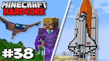 I Built A HUGE ROCKET SHIP in Minecraft 1.18 Hardcore (#38)
