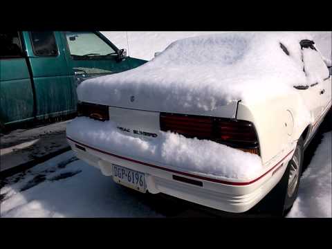 1992  Pontiac Sunbird convertiable cold start