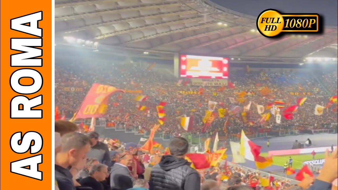As Roma - Fans 🟠⚪ Great Support in Olimpico Di Roma | Serie A | As Roma ...