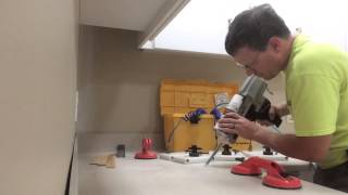 Using FastCap products to seam a Corian countertop