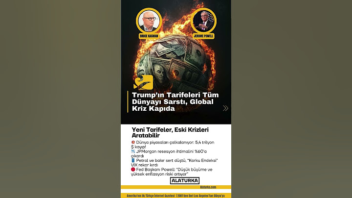 Trump’ın Tarifeleri Tüm Dünyayı Sarstı, Global Kriz Kapıda