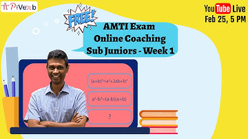 PiVerb.com| NMTC AMTI Exam Mock Test| Sub Juniors Level-2| AMC 8| Math Olympiad