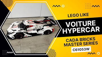 Montage de la voiture HYPERCAR CaDA Bricks Master Series C61053W V12 | Designed by SuhWan Ji (#DIY)