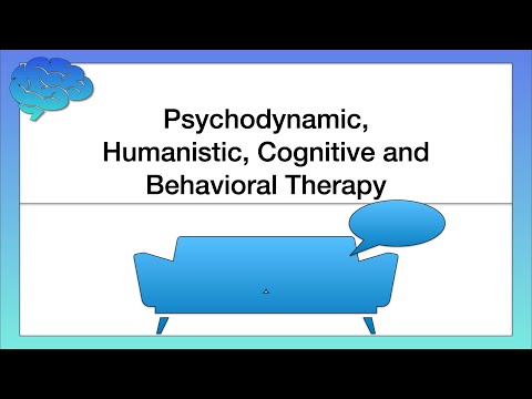 साइकोडायनेमिक, मानवतावादी, संज्ञानात्मक और व्यवहार थेरेपी (चिकित्सा के दृष्टिकोण)