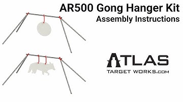 AR500 Gong Hanger Kit - Assembly Instructions - Atlas Target Works