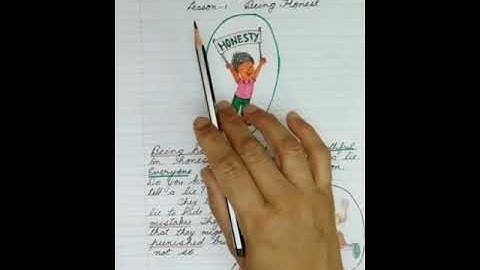 Class 1st ll Moral Science ll Being Honest - Part 1
