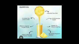 health benefits of pineapple juice/fruit.