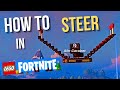 How to steer in lego fortnite