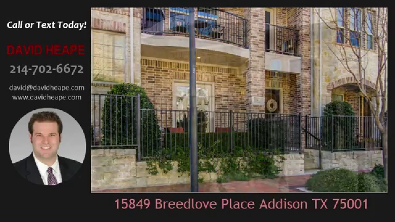 For Sale! Luxury Addison Circle Townhome!