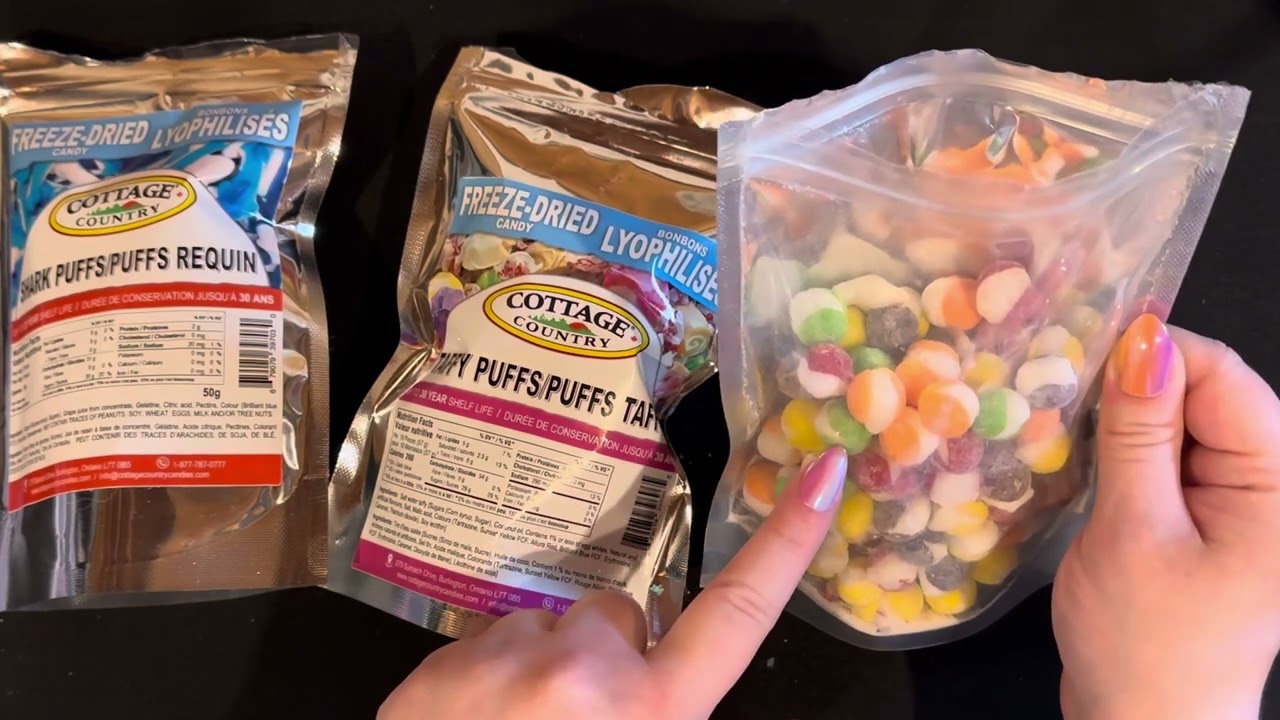 Freeze Dried Candy Taste Test | Whispered ASMR #asmr
