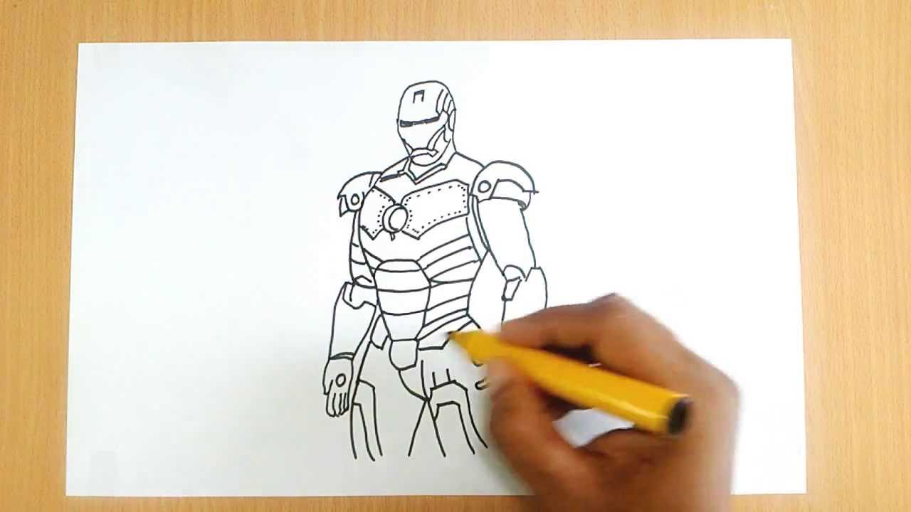 How To Draw Iron Man Youtube