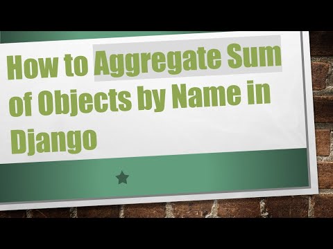 How to Aggregate