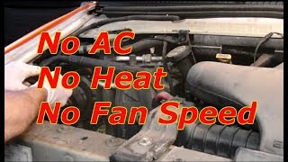 How to diagnose  no fan speed on a Ford E150,E250.E350,F150,F250 and F350