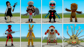 PLAYING AS ALL DARK DECEPTION CHAPTERS 1-4 NPCs in Garry