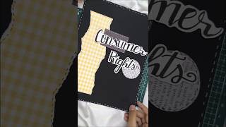 consumer rightss cover page / class 10 project cover ideas / class 10 project file #shorts #art