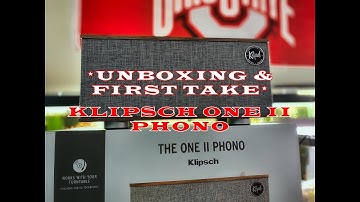 *UNBOXING & FIRST TAKE* KLIPSCH THE ONE II PHONO TABLETOP SPEAKER in 4K!!!🔊🔊🔊[Shot on Lumix GX85]