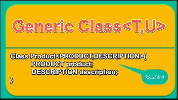 what is generic class in java with examples | What are generics used for in Java?