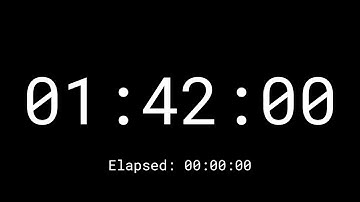 102 Minutes Countdown Timer Clock With Elapse Time and Loud Alarm In The End (HD - 1080p)