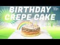Birthday Ombre Crepe Cake