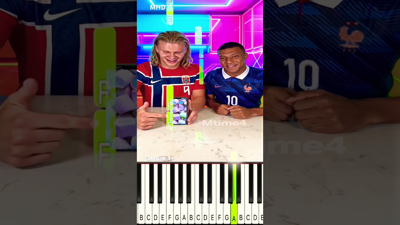 Mbappé Chose It and Haaland Made It Real 🍬😂@Mtime4 - Piano Tutorial