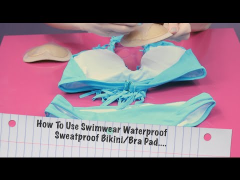 Push up Stick on Waterproof Swim Wear or Lingerie Bra Pads | Tutorial