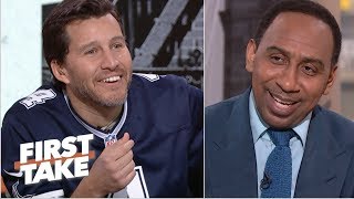 Will Cain Breaks Out Cowboys Jersey To Troll Stephen A. After Win First Take