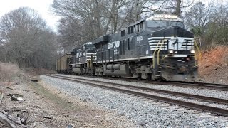 HD: NS 8165 leads NS Train 708 in Carrollton, GA