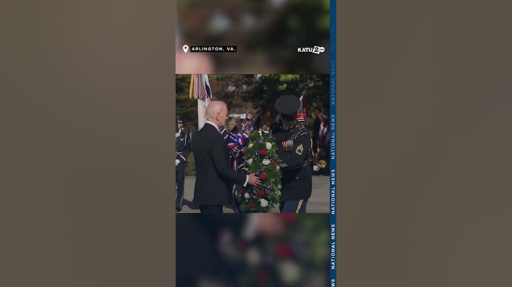 President Biden and Vice President Harris lay a wreath at the Tomb of the Unknown Soldier
