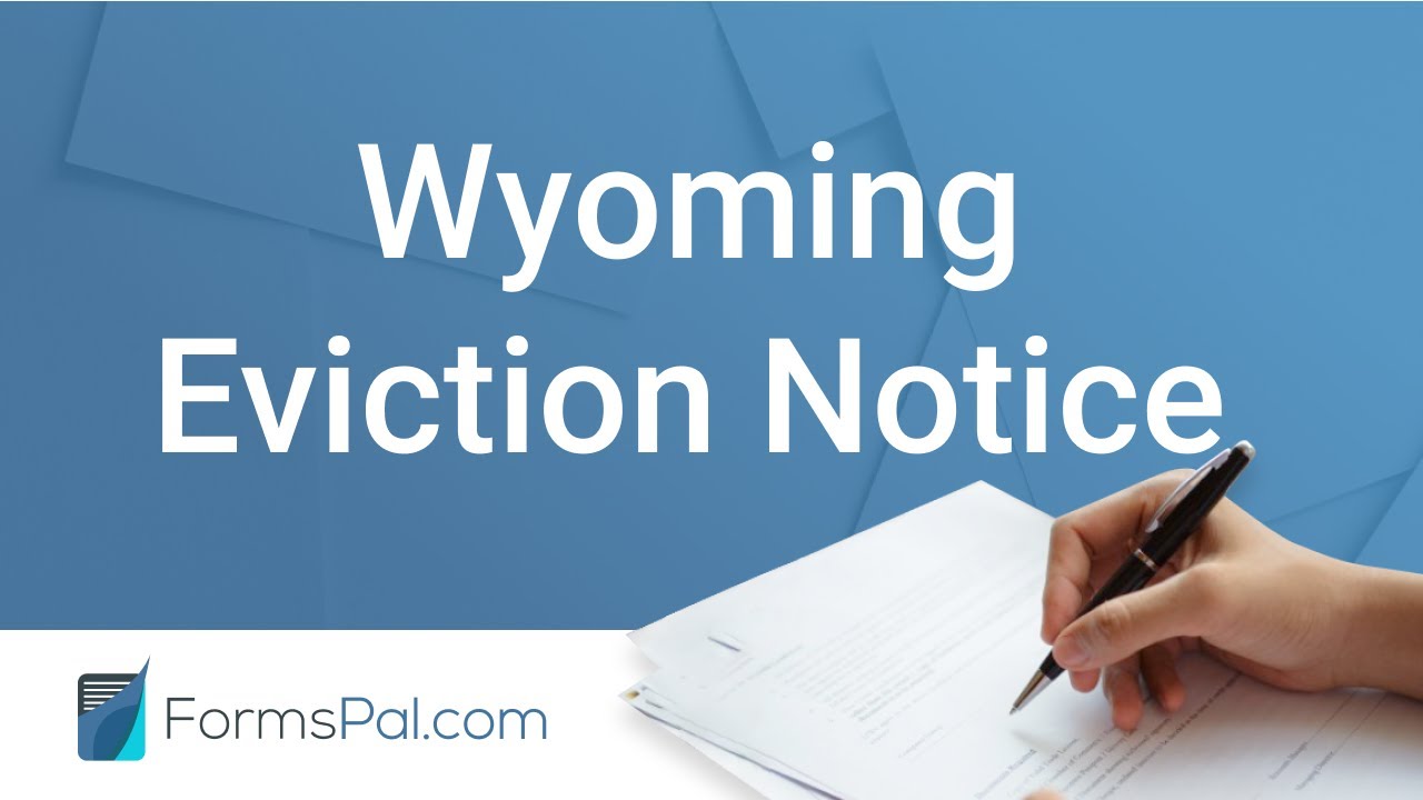 Wyoming Eviction Notice GUIDE YouTube