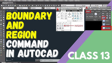 Boundary and Region Command in AutoCAD/AutoCAD tutorial in Hindi/Urdu