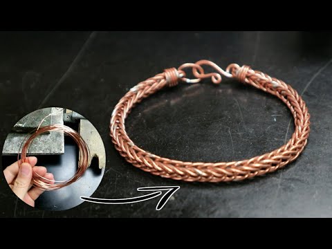 Making Bracelets From Copper Wire | Bali Chain Wire Copper Bracelet |