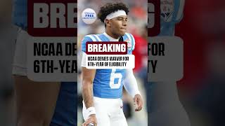 NCAA denies Trinidad Chambliss a waiver granting a 6th-year of eligibility 👀 #olemiss #trinidad