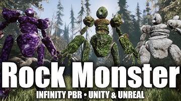 Rock Monster Character Pack for Unity & Unreal | Infinity PBR