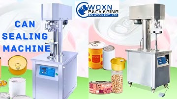 Automatic Tin Can Sealing Machine | PET Can Seaming Machine | Composite Can Seamer Machine