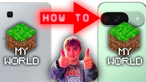 How to transfer Minecraft worlds from one device to another.