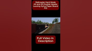 Double Header Heading to Sylva Interchange #shorts #railroader #hardmode #steamtrain #train #gaming