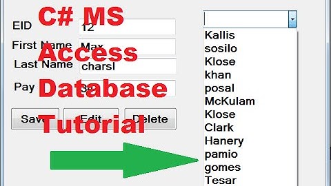 C# MS Access Database Tutorial 9 # How to Link Combobox with Database values