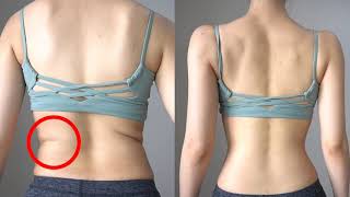 how to lose BACK FAT & BRA BULGE permanently | 8 MIN Standing Exercise| lose back fat