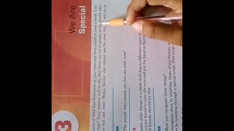 Class 5 chapter 3 (we are special part -1) EVS by rekha Sharma