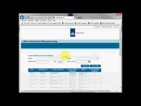 e-MJV: Inloggen en openen verslag bevoegde instantie